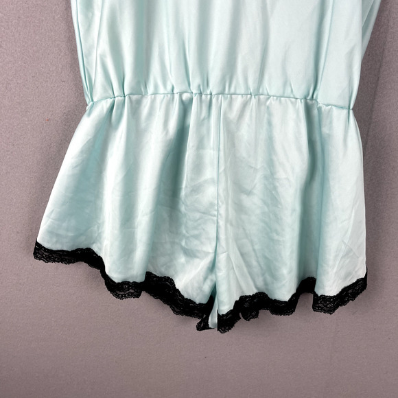 Kate Spade Satin Lingerie Romper Womens Medium Lace Trim Fairy Dainty Delicate - Picture 12 of 16